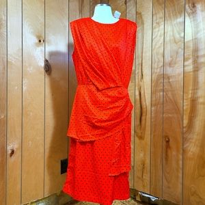 Floryday polkdot faux wrap dress